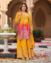 Yellow Ombre Suit Set